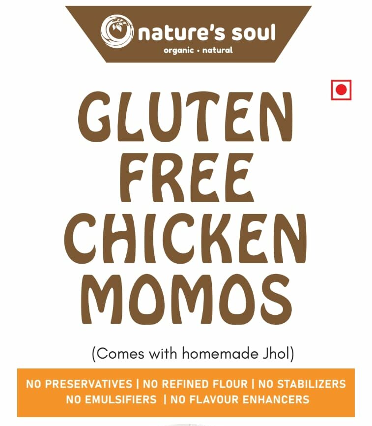 Momos | Chicken Momos - Gluten Free, No Refined Flour, No Preservatives & No Flavour Enhancers – Nature’s Soul – Box of 12