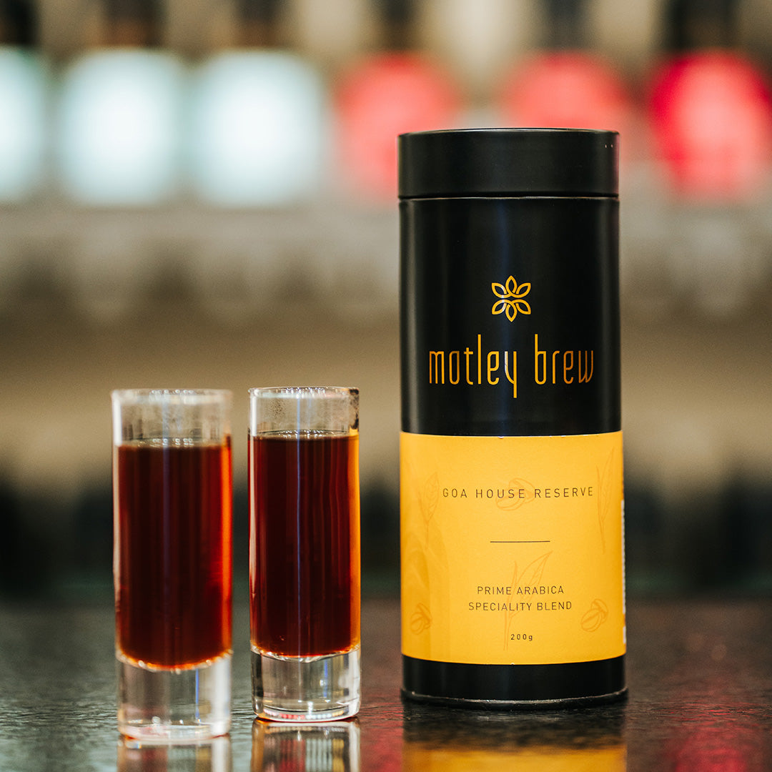 Coffee | Goa House Reserve - Medium Roasted Coffee Beans- Ethically Sourced ,Highgrown- Motley Brew– 250gm