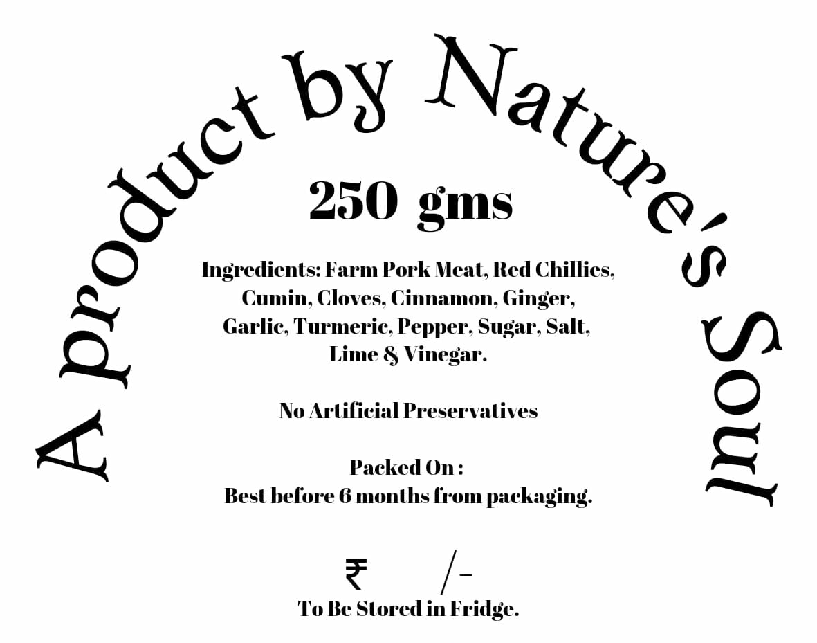 Chorizo Pork Sausage | Traditional (Goa) - Antibiotics And Hormone Free – No Artificial Preservatives - Nature’s Soul – 250gm