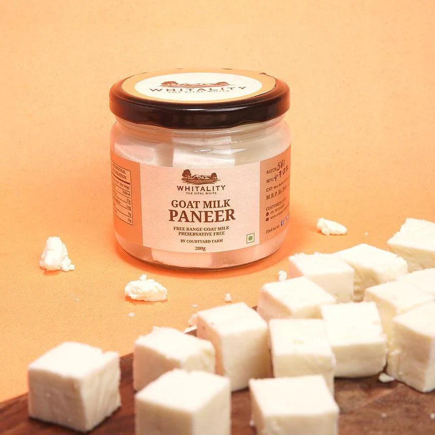 Paneer | Goat Milk Paneer – Free Range Goat Milk – No Added Preservatives – Whitality – 200gm