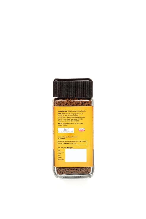Coffee | Gold Coffee - Instant Premium Freeze Dried 100% Coffee - Rich, Creamy And Flavourful - Flurys - 50gm