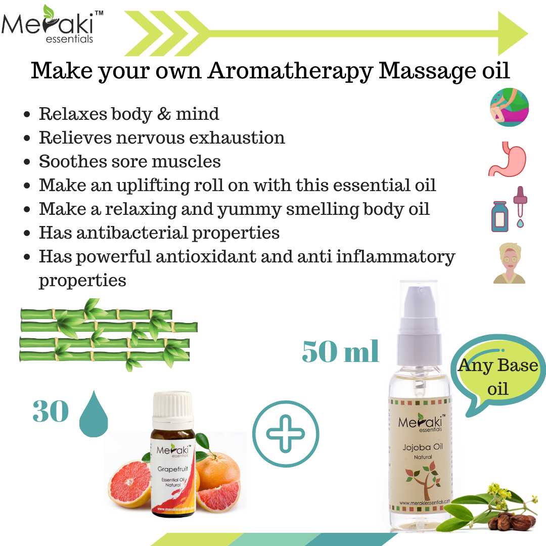 Grapefruit Oil (Citrus Paradisi)- Natural - Indian - Meraki Essentials – 10ml