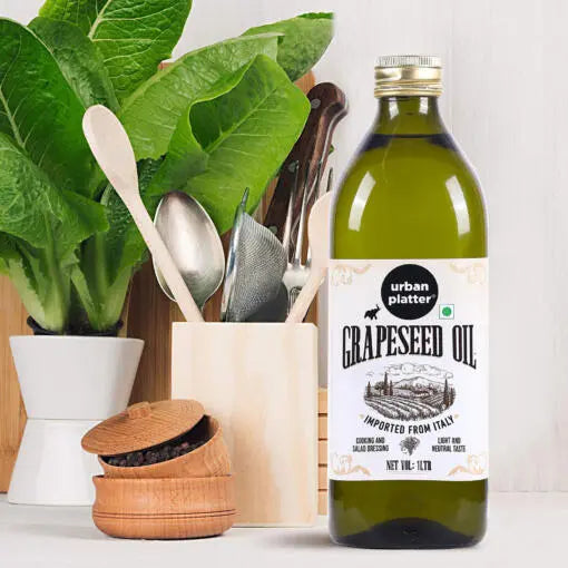 Grapeseed Oil | (Perfect For Frying, Grilling, Roasting, Cooking & Salad Dressing) - Light & Neutral Taste - Italian - Urban Platter - 1000ml