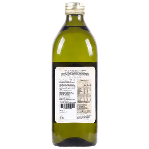 Grapeseed Oil | (Perfect For Frying, Grilling, Roasting, Cooking & Salad Dressing) - Light & Neutral Taste - Italian - Urban Platter - 1000ml