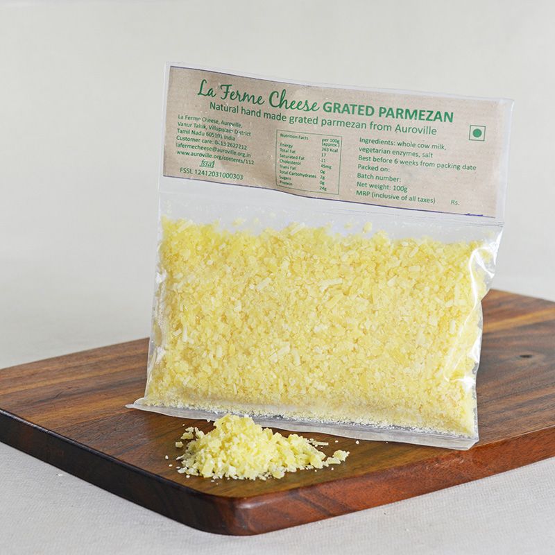 Parmesan Cheese | Grated - Pasteurized - La Ferme Cheese - 100gm