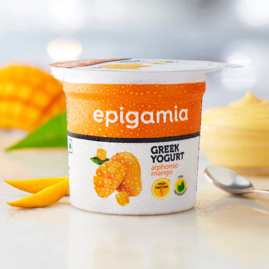 Greek Yogurt Mango – Zero Added Sugar & High Protein – Epigamia – 85gm