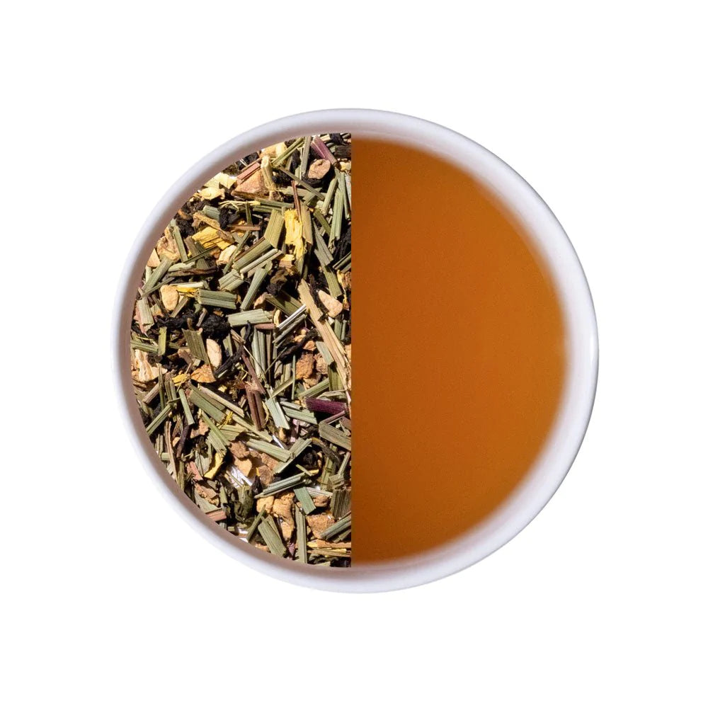 Tea | Green - Citrus Sky (Lemongrass Ginger) - USDA Organic - Supports Digestion - Luxmi Estate - 100gm