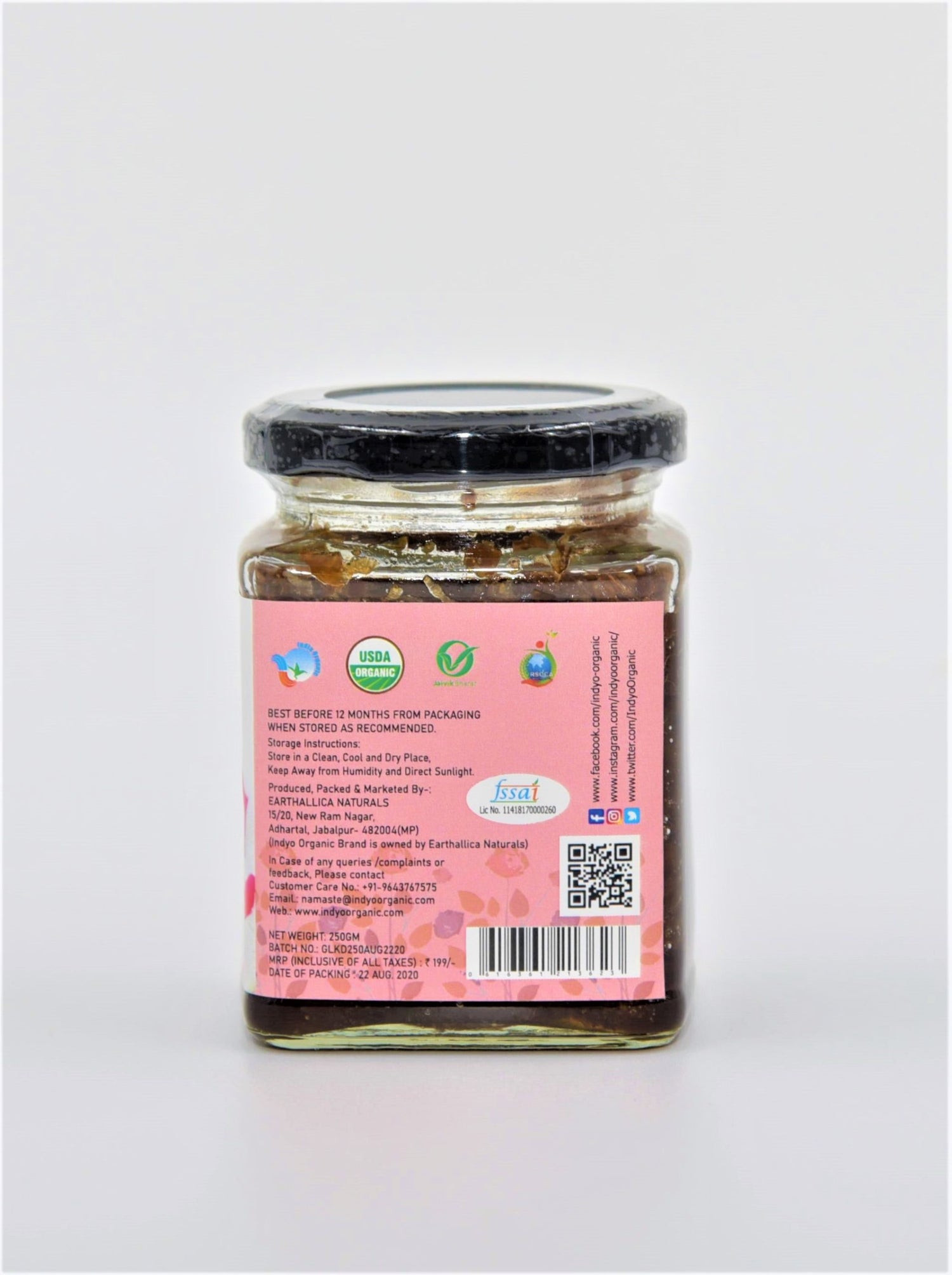 Gulkand - Indyo Organic - 250gm