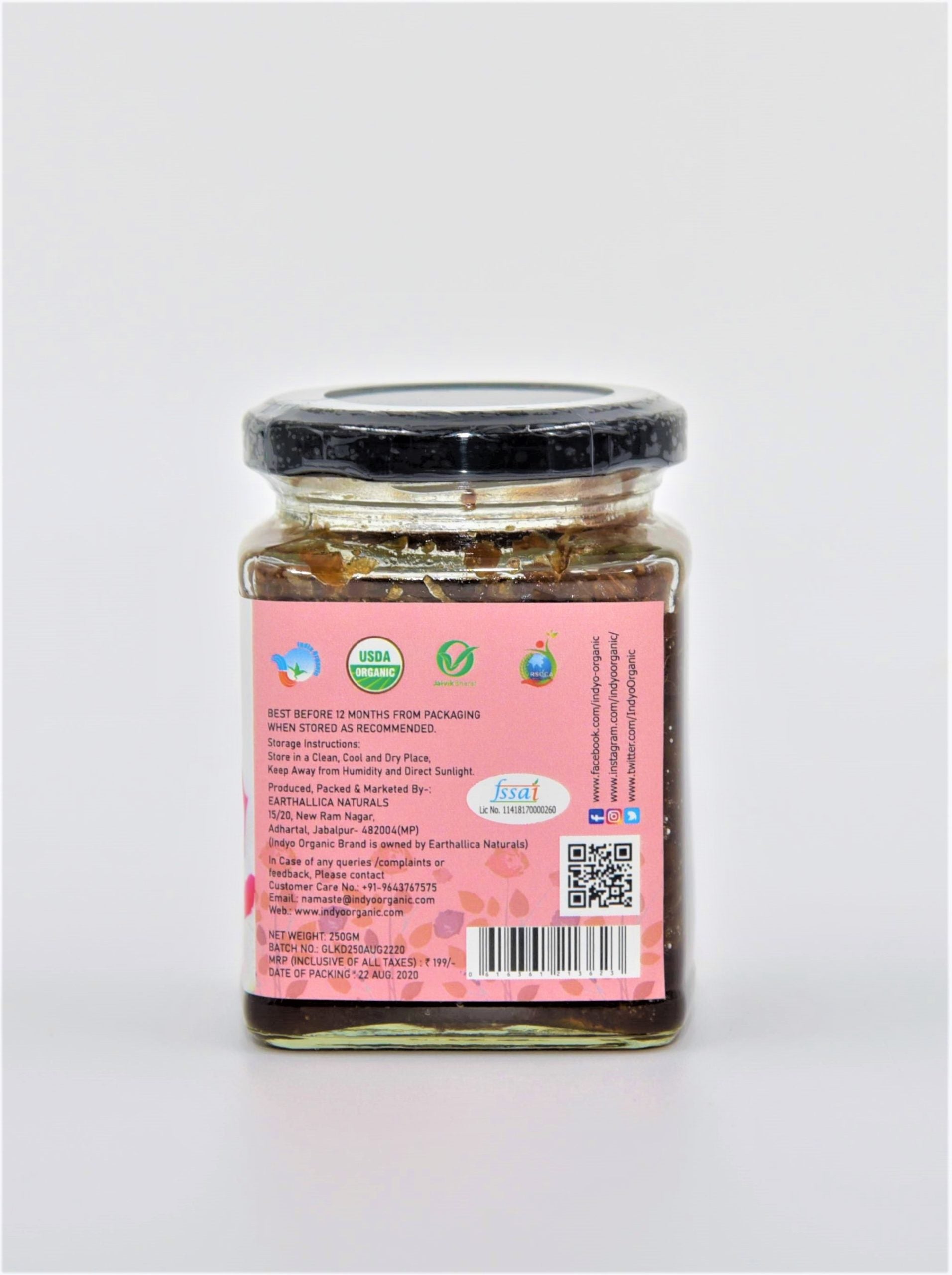 Gulkand - Indyo Organic - 250gm