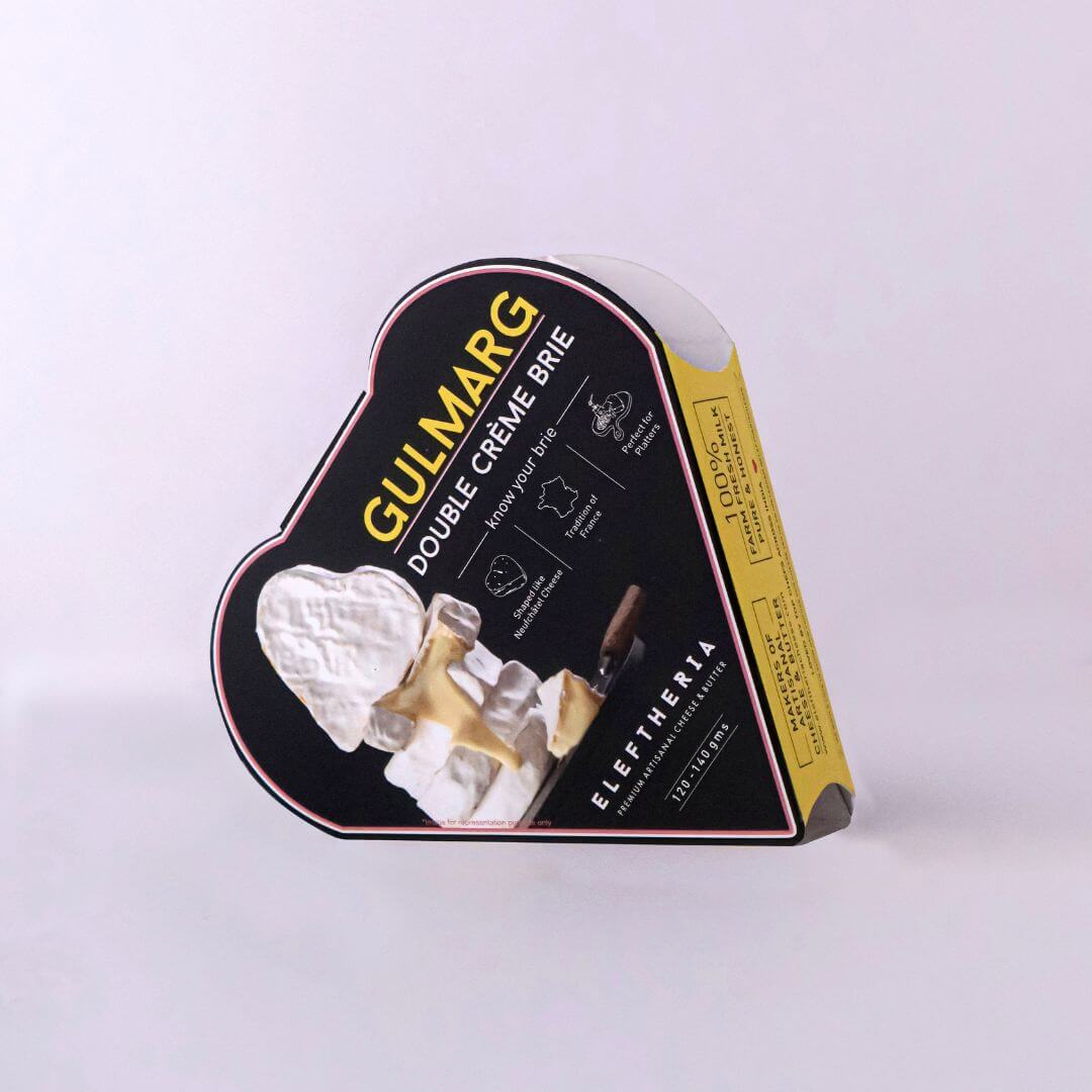 Cheese | Brie Cheese –  Gulmarg – Double Crème Brie - Eleftheria Cheese - 130-150gm