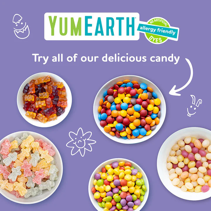 Gummy Fruits - USDA Organic - Vegan, Gluten Free, Non GMO & No High Fructose Corn Syrup Or No Artificial Dyes - Yum Earth - 113gm