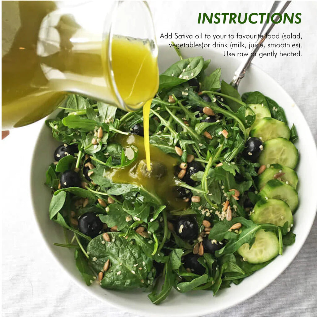 Seed Oil | Hemp Seed Oil - Virgin Oil - Natural - Cold Pressed - Vegan, Zero Cholesterol & Soy Free - Health Horizon - 500ML