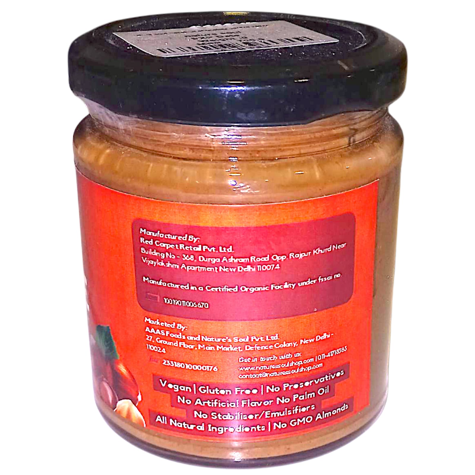 Spread | Hazelnut Chocolate Spread (With Goodness Of Almonds) – Vegan, Gluten Free, No Artificial Flavour, No Palm Oil & No Added Preservatives – Nature&