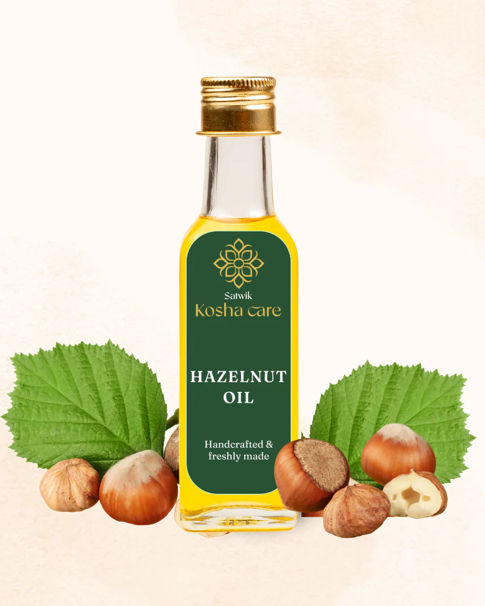 Oil | Hazelnut Oil -Supports Heart Health, Boosts skin Radiance, 100% Natural-No Preservative ,Cruelty-free -Jungle Harvest (Kosha Care) - 50ml