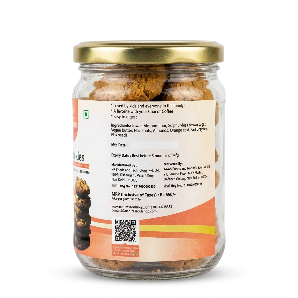 Cookies | Hazelnut Cookie - Vegan, Gluten Free & Refined Sugar Free - Nature&
