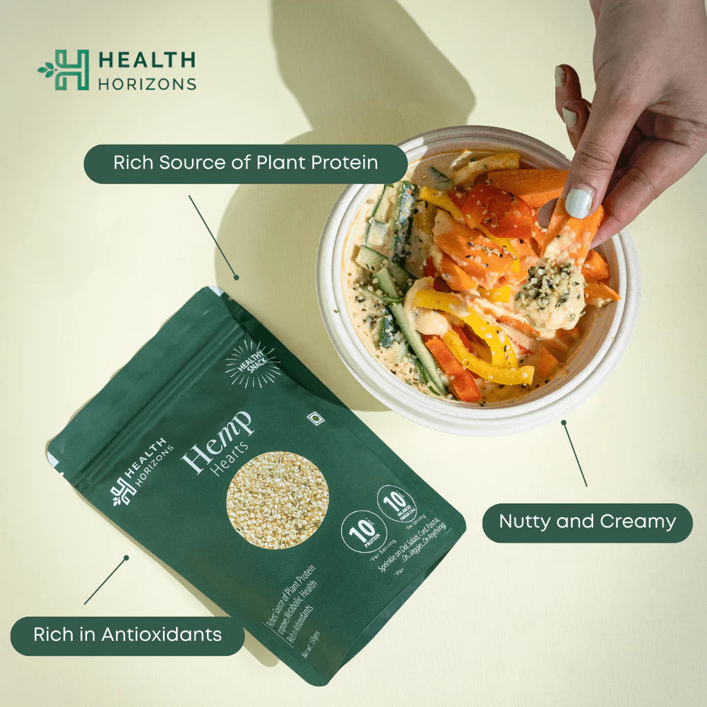 Hemp Heart | Natural - Vegan, Soy Free & No Additives - Health Horizon - 150gm