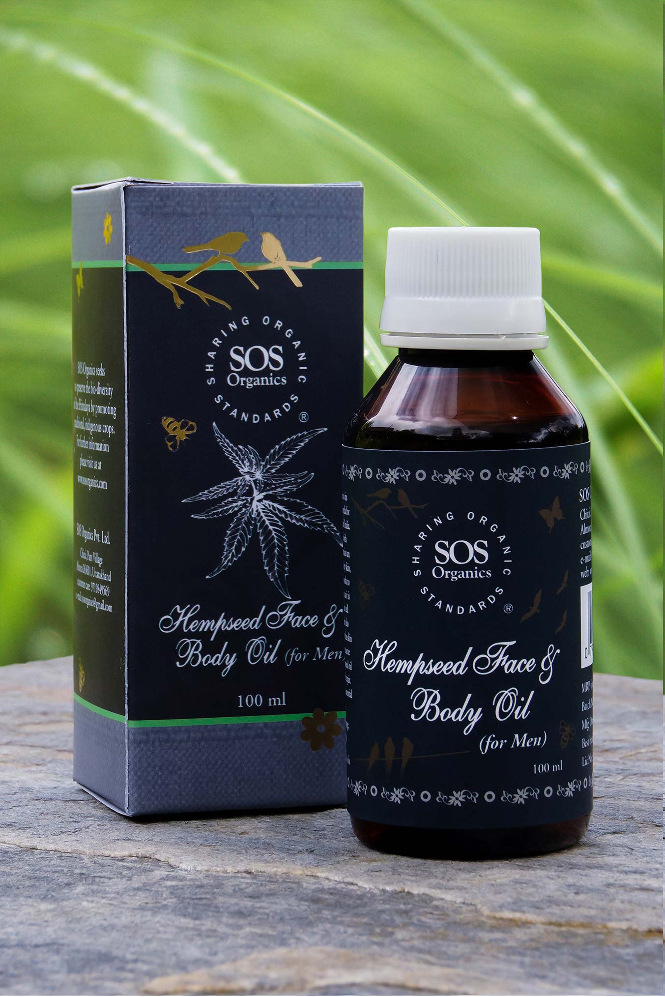 Hempseed Face & Body Oil for Men – SOS Organics – 100ml
