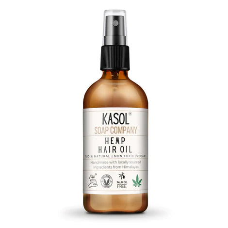Hemp hair oil – Natural - Indian - Vegan, Paraben Free – Kasol Soap Co. - 100ml