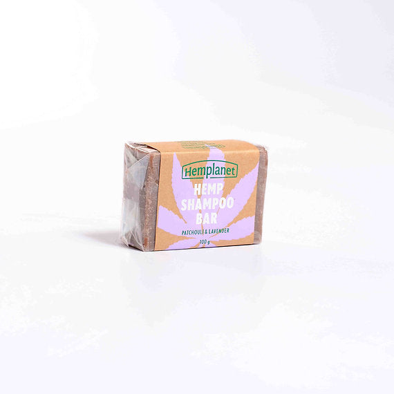 Shampoo Bar | Hemp Shampoo Bar (Patchouli & Lavender)- Suitable For All Hair Types - Hemplanet - 100gm
