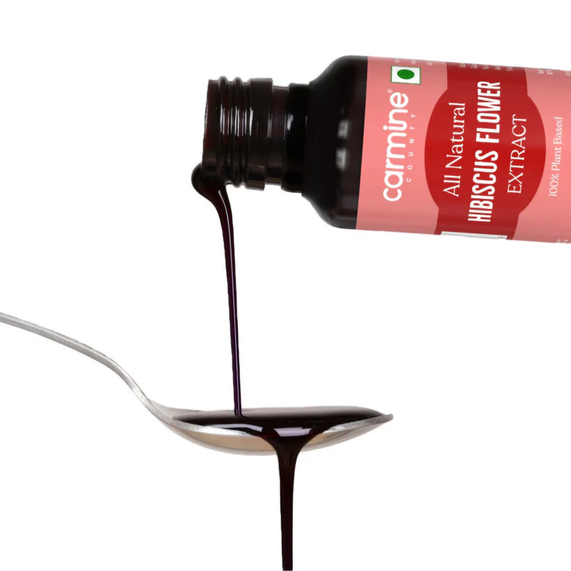 Hibiscus Flower Extract | All Natural – Vegan, Gluten Free, Alcohol Free, No added Sugar & No Artificial Ingredients – Carmine County – 10ml