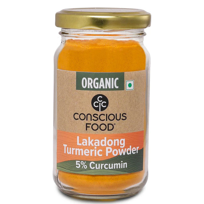 Turmeric Powder | Lakadong Turmeric Powder – 5% Curcumin – Organic – Conscious Food – 100gm