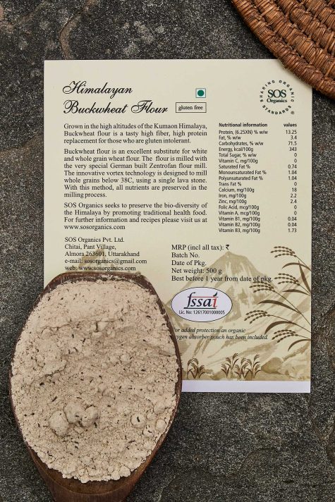 Himalayan Buckwheat Flour - SOS Organics - 500gm