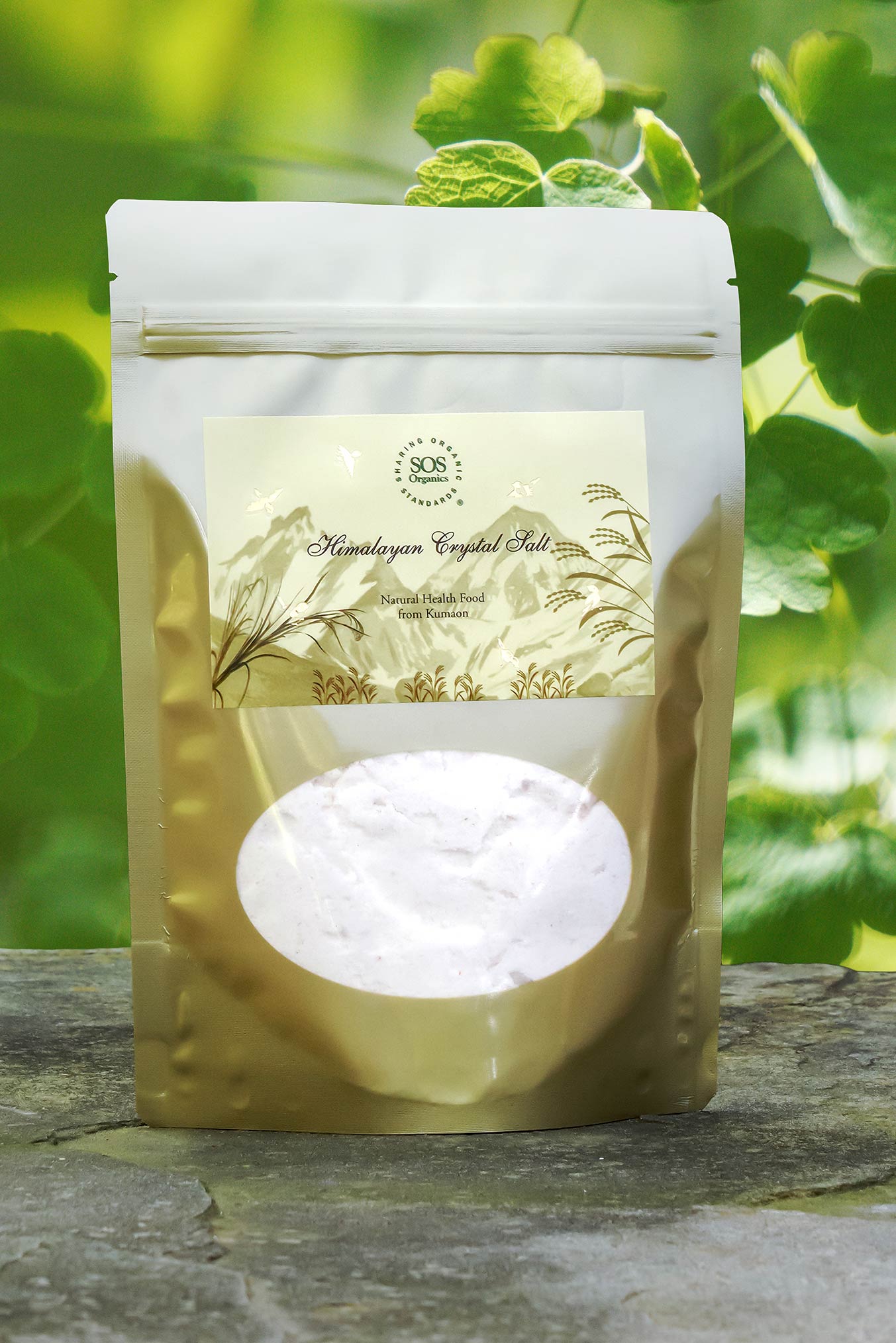 Salt | Himalayan Crystal Salt - Sos Organics - 500gm