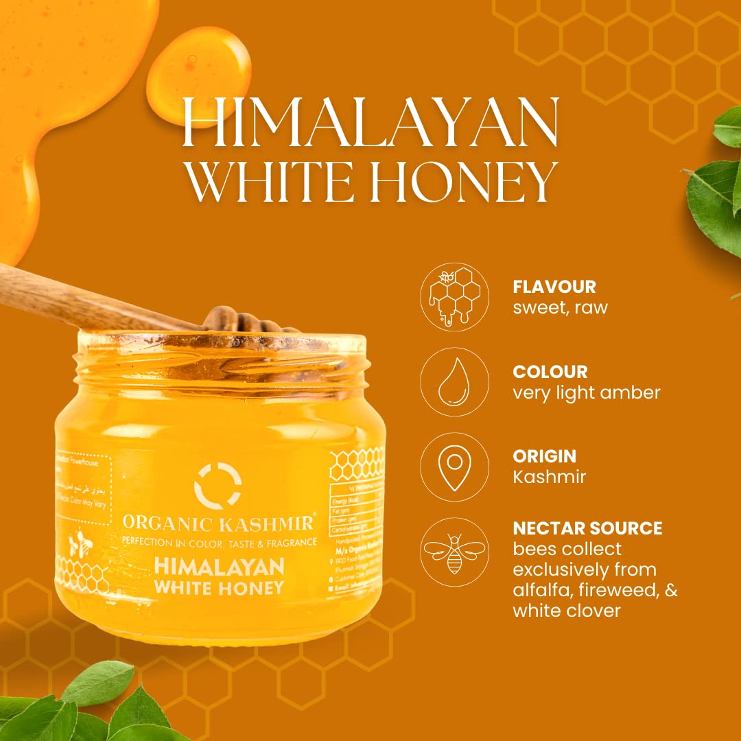Himalayan White Honey - Organic Kashmir - 400gm