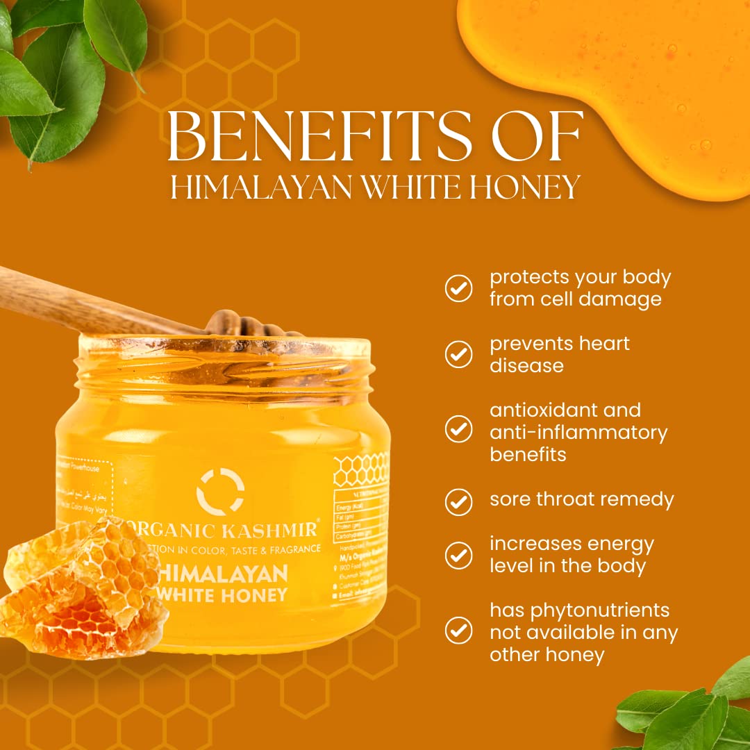 Himalayan White Honey - Organic Kashmir - 400gm