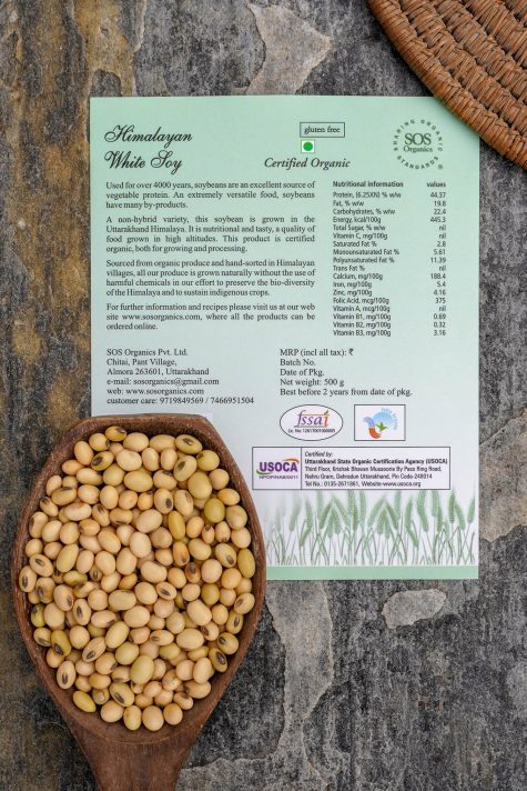 Himalayan White Soy – SOS Organics – 500gm