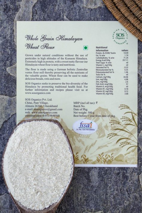 Himalayan wheat Flour – SOS Organics – 500gm