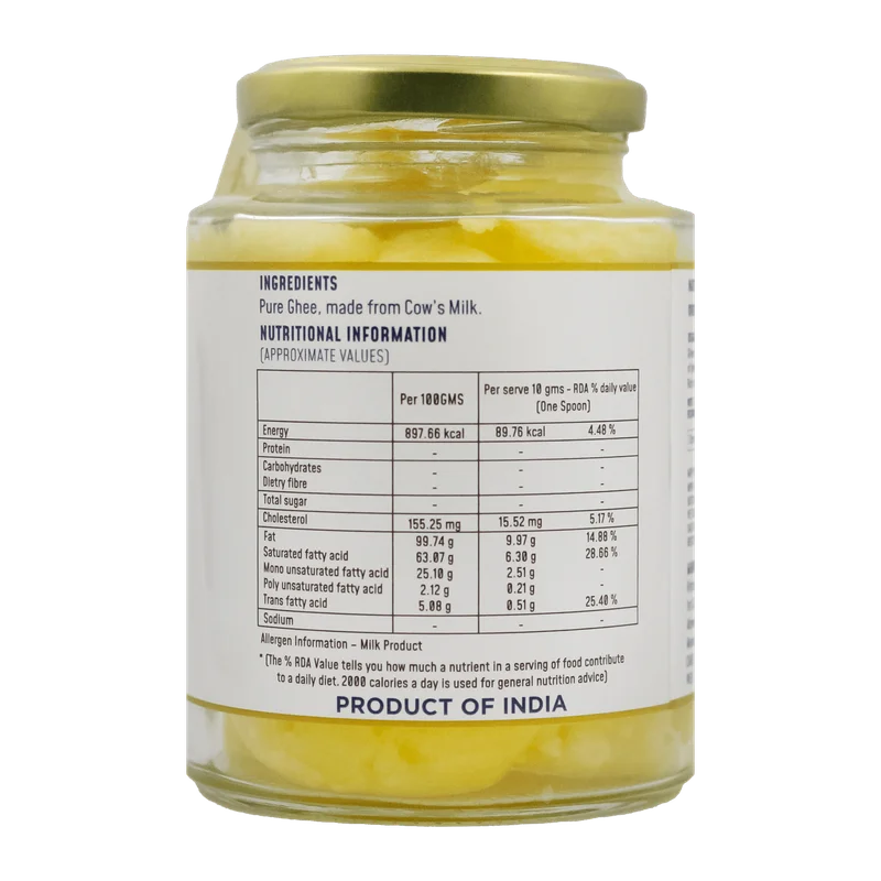 Ghee | Himalayan Cow Desi Ghee - Natural - Premium - Pure - Himalayan Gatherer - 300gm