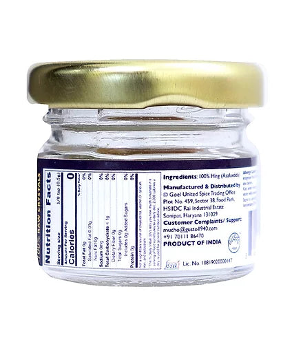 Hingwale Laxmi Ultra Raw Hing Crystals - Natural - Indian - Vegan, Gluten Free & Sun Dried - Tassyam - 10gm