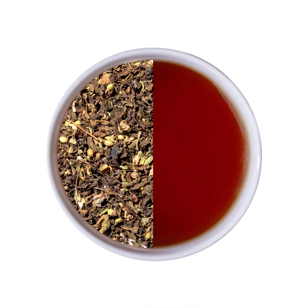 Holy Tea | Tulsi, Ginger Herbal Tea - USDA Organic - Caffeine Free - Luxmi Estate - 50gm