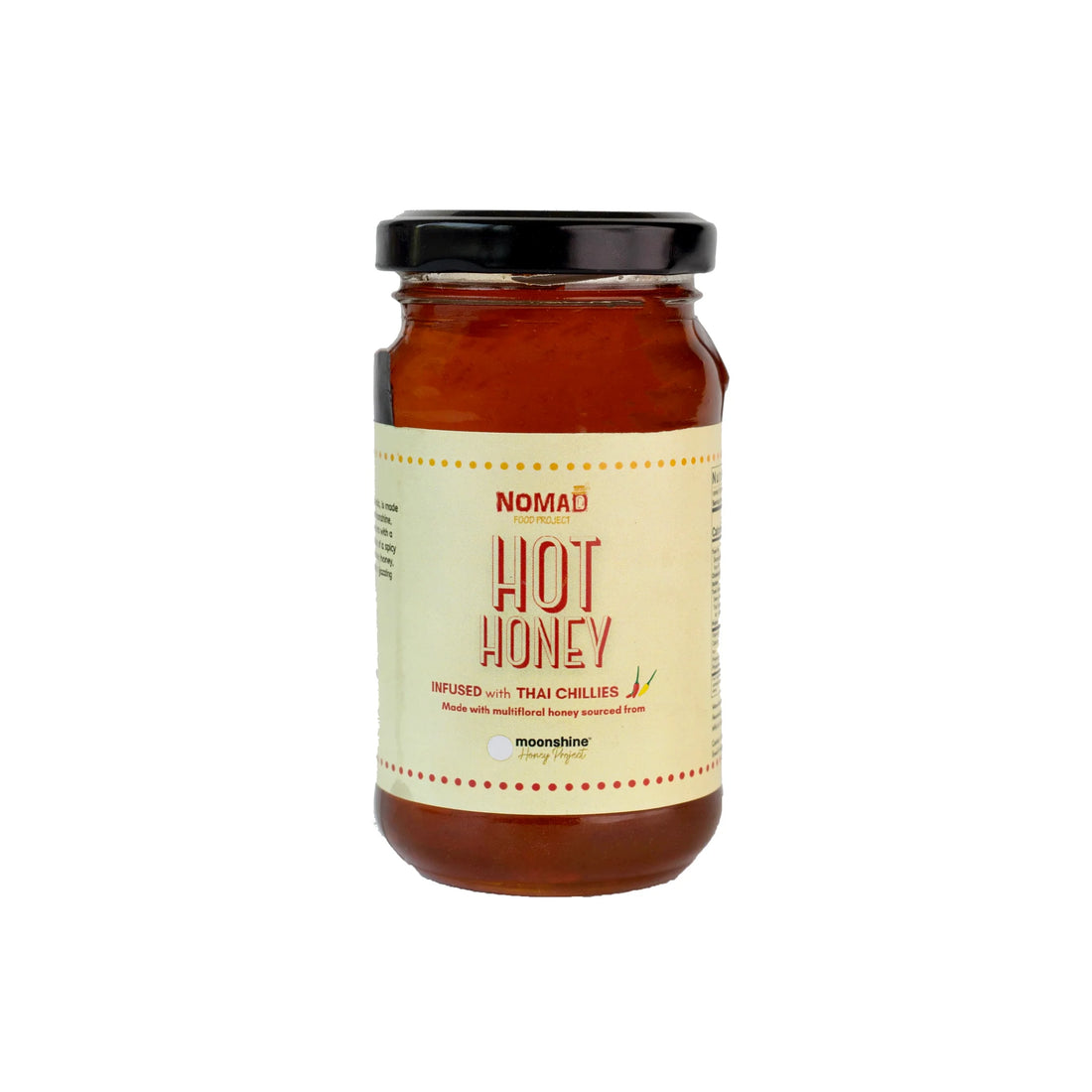 Honey | Hot Honey (Infused With Thai Chillies) - Made With Multifloral Honey - Nomad Food Project - 200gms