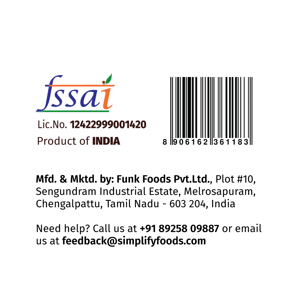 Soup | Hot & Spicy Tomato Soup (Loaded With Veggies 58% Tomatoes & 8.3% Carrots) – 100% Clean – No Flours, Fillers, Thickeners, No Preservatives, Colours & No Additives – Simplify Foods – 40gm