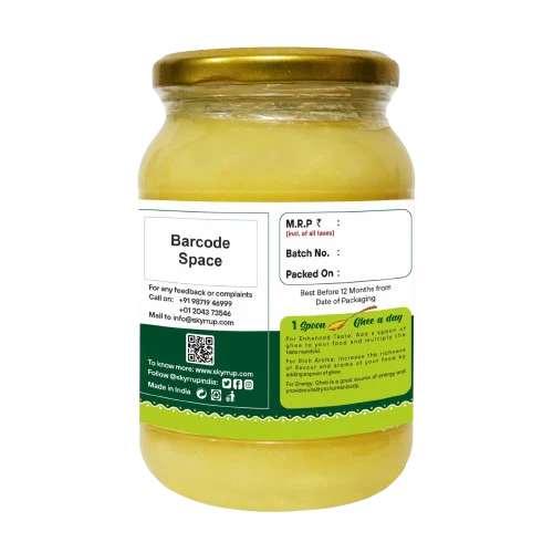 Ghee | (Made With A2 Cow Milk) – Preservative Free – Skyrrup – 500ml