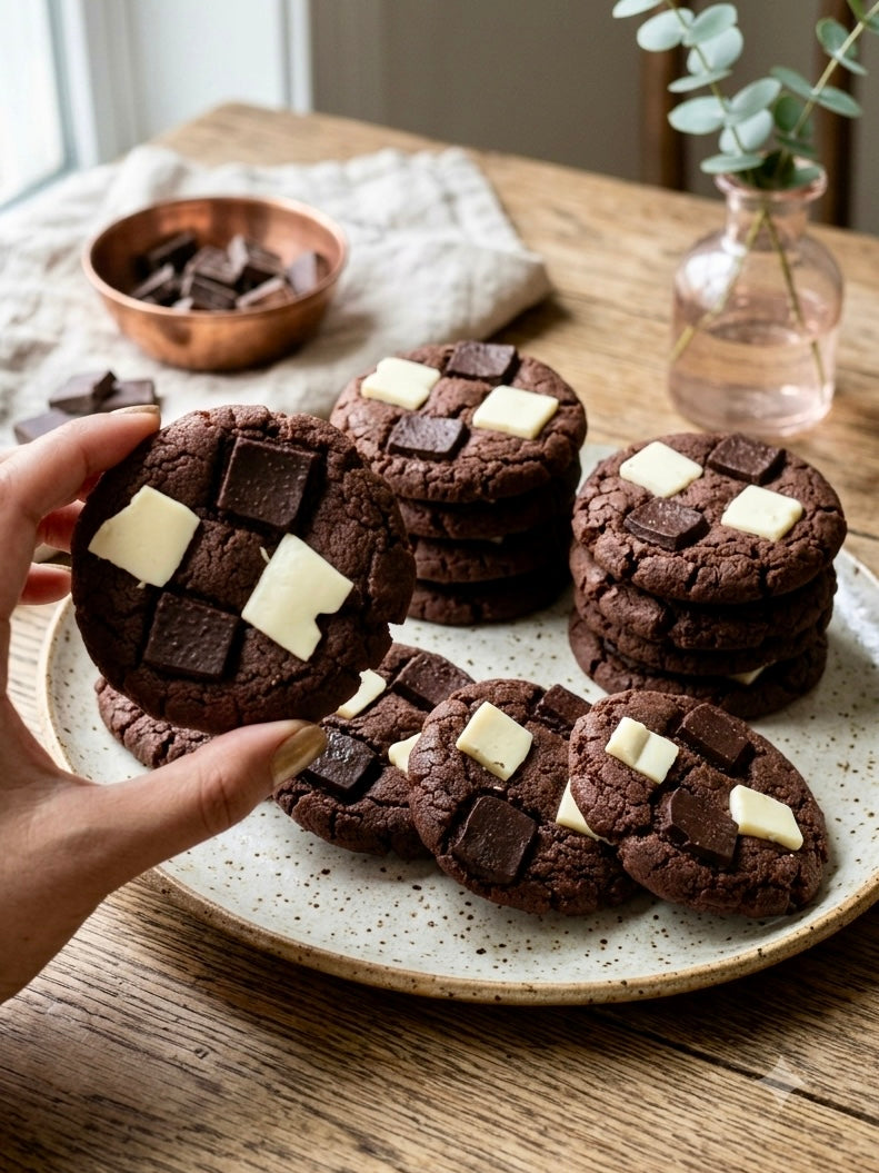 Triple Chocolate Chunk Cookie – Vegan, Gluten Free & Refined Sugar Free – Nature’s Soul – Single Piece
