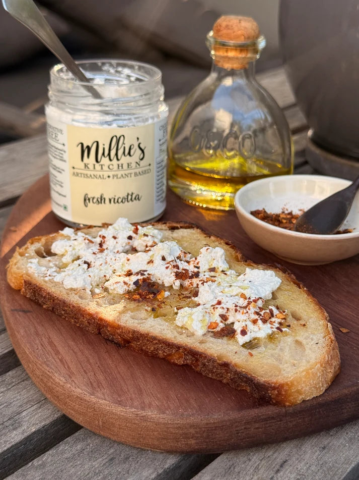 Cheese | Fresh Ricotta -Plant Based -Dairy Free-No preservatives– Millie’s Kitchen – 175gm