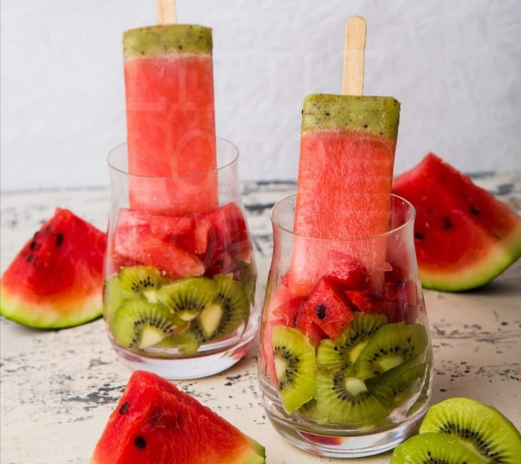 Ice Cream | Watermelon Kiwi Popsicle Ice Cream- 100% Natural Watermelon & Kiwi Ice Cream- Refreshing Summer Fruit Blend- No Artificial Colors, No Synthetic Flavors - Nature&