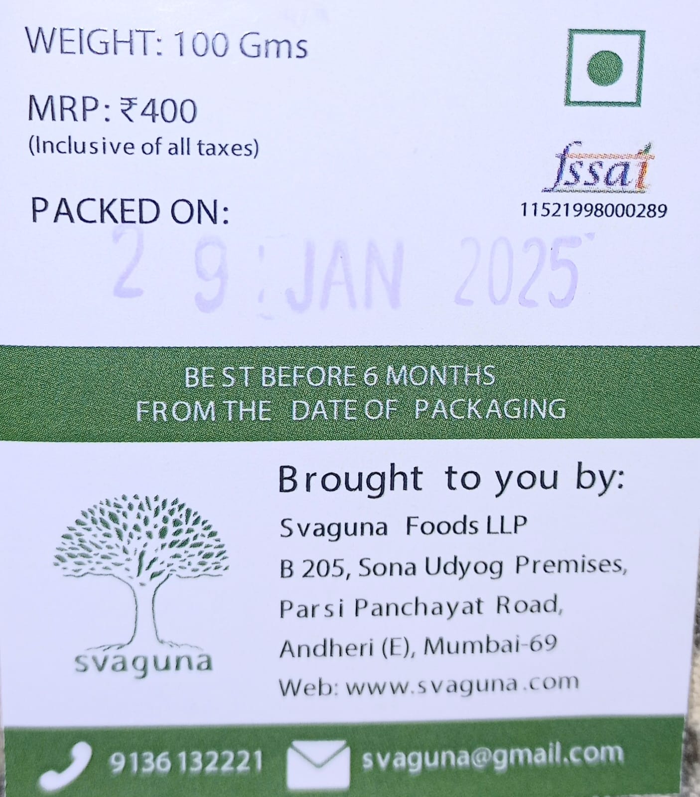 Indrajo Mix | Diabetic Friendly, No Preservatives & No Artificial Coloring – Svaguna – 100gm