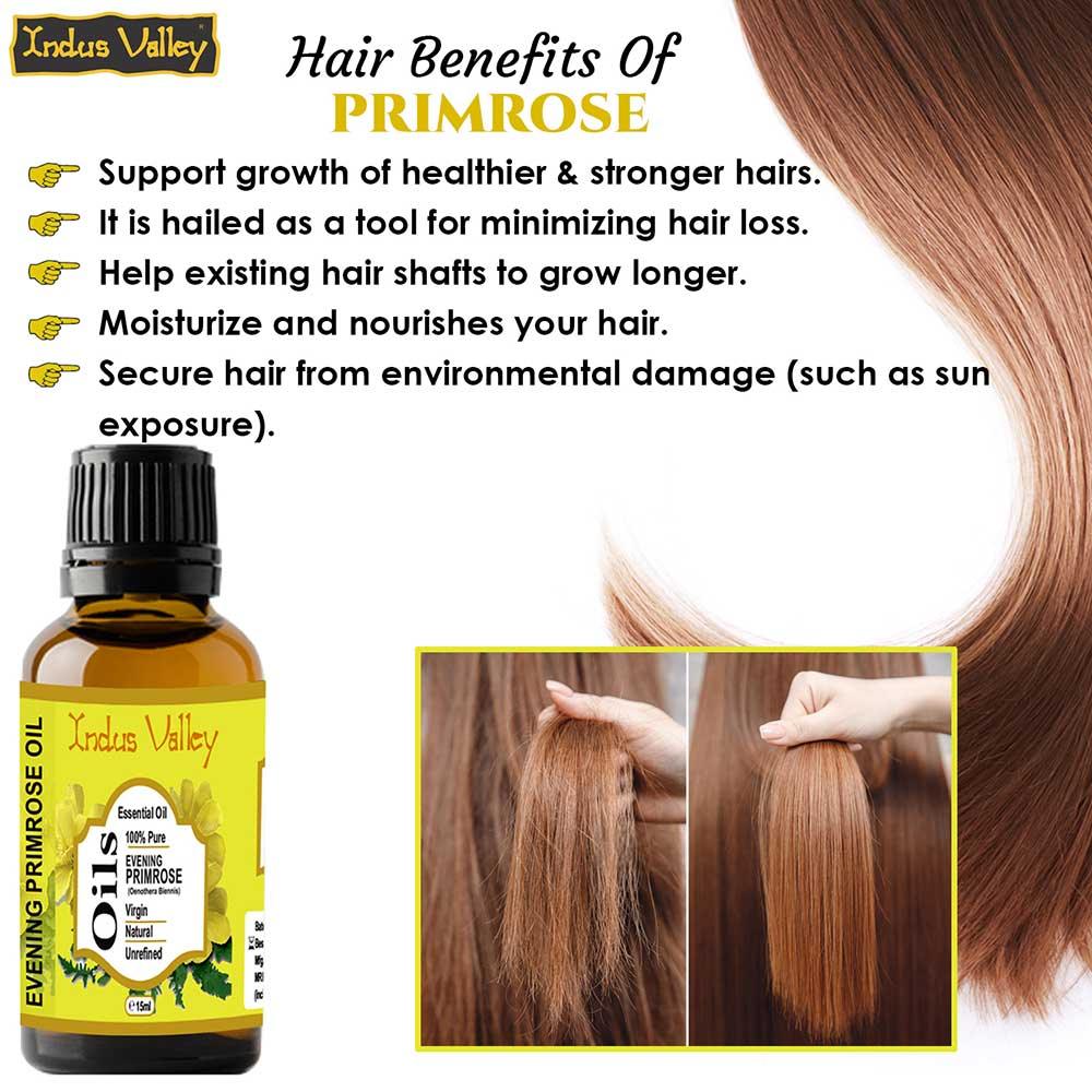 Essential Oil | Evening Primrose Essential Oil - Unrefined - 100% Pure & Organic - No added chemicals & No Pesticide - Indus Valley -