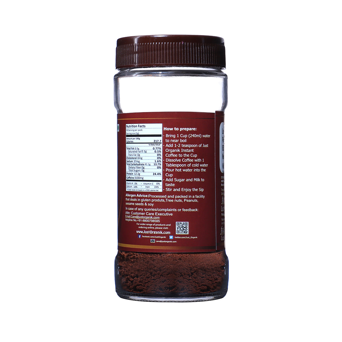 Instant Coffee - Just Organik - 100gm