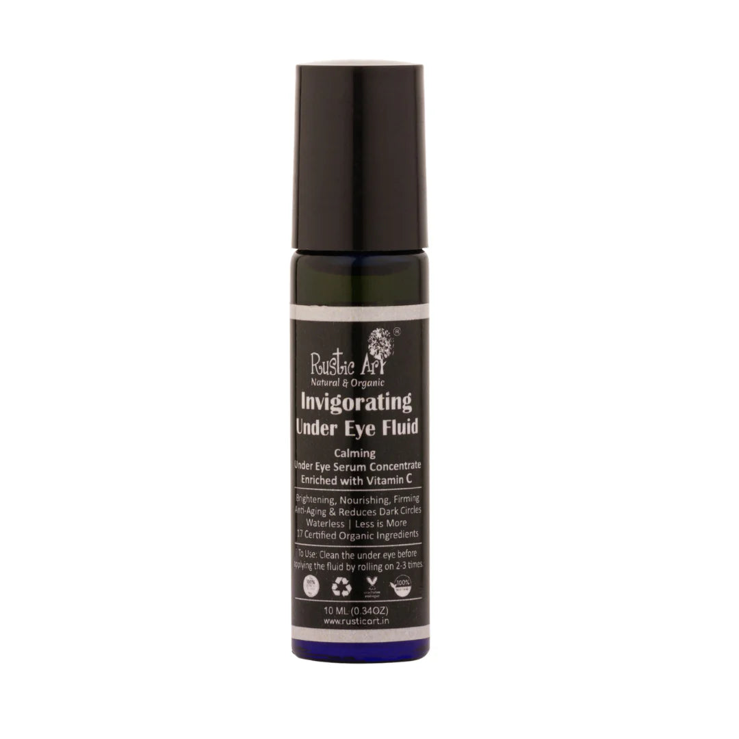 Invigorating Under Eye Fluid with Vit. C – Rustic Art – 10ml