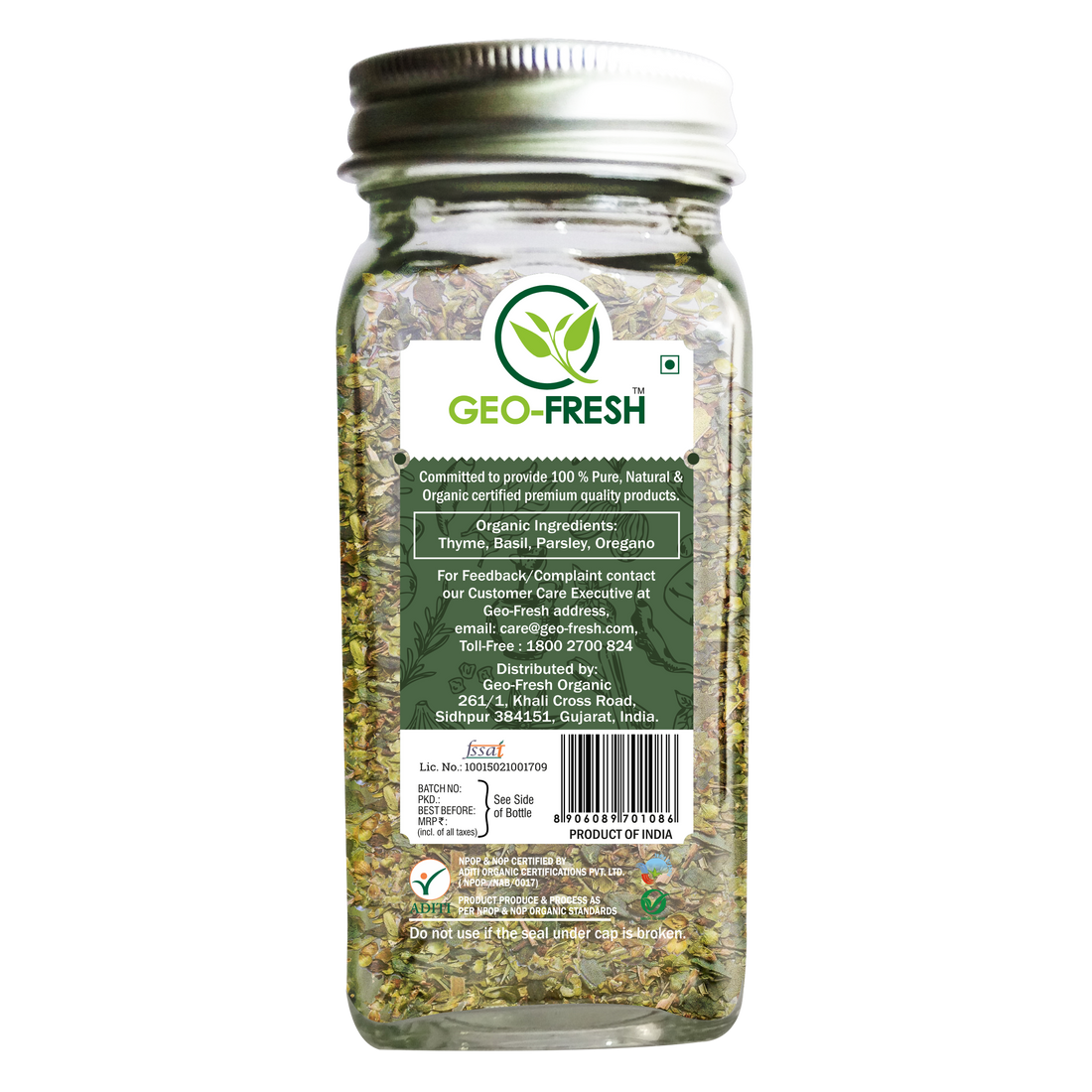 Italian Seasoning | USDA Organic - Geo-Fresh – 15gm