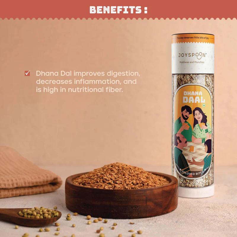 Mouth Freshener |Beloved Bites( Dhana Daal Mukhwas )- Made With Premium And All Natural Ingredients - No Supari, No Preservatives & No Artificial Flavour – Joyspoon – 125gm