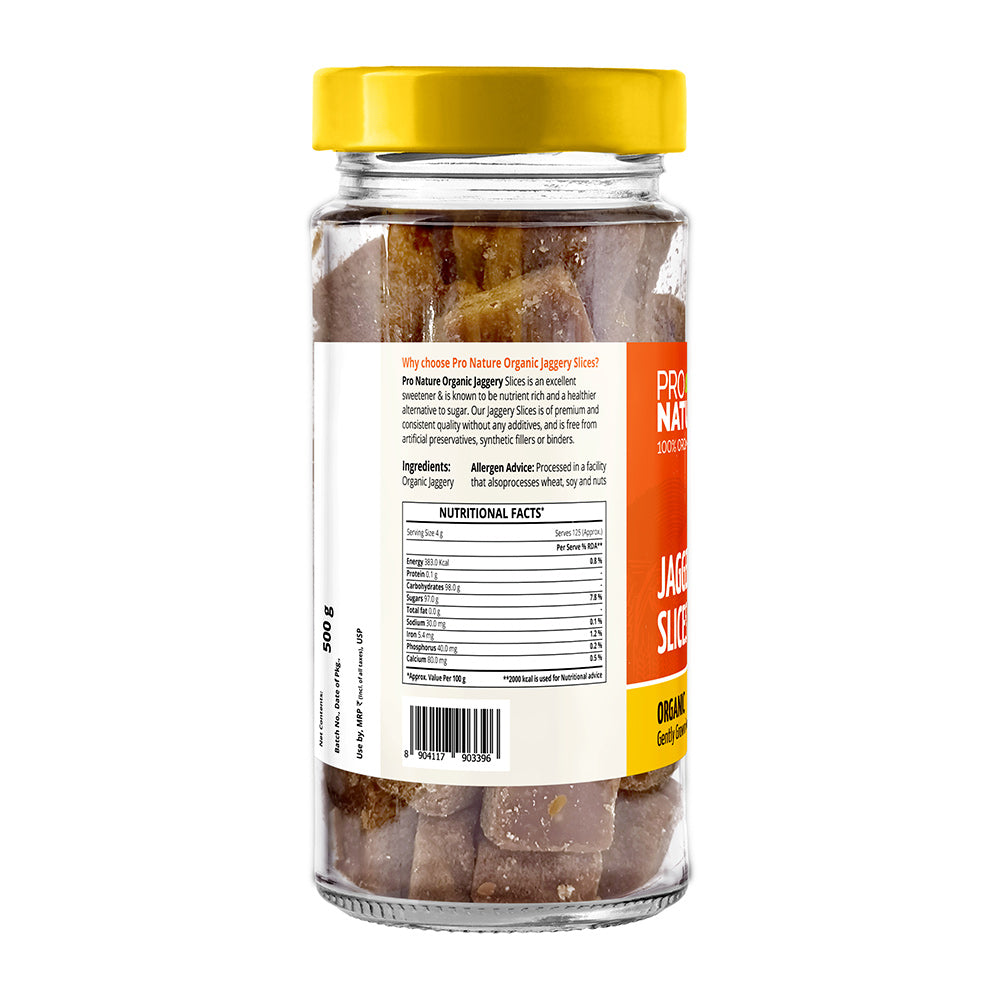 Jaggery Slices | No Added Artificial Color & No Preservatives - Pro Nature - 500gm