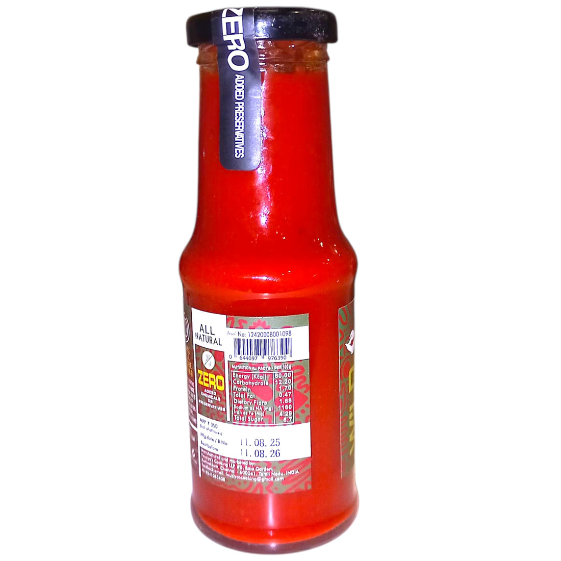 Sauce | Jalapeno Mexican Style Hot Sauce - All Natural - No Added Preservatives - Wild Valley - 225gm