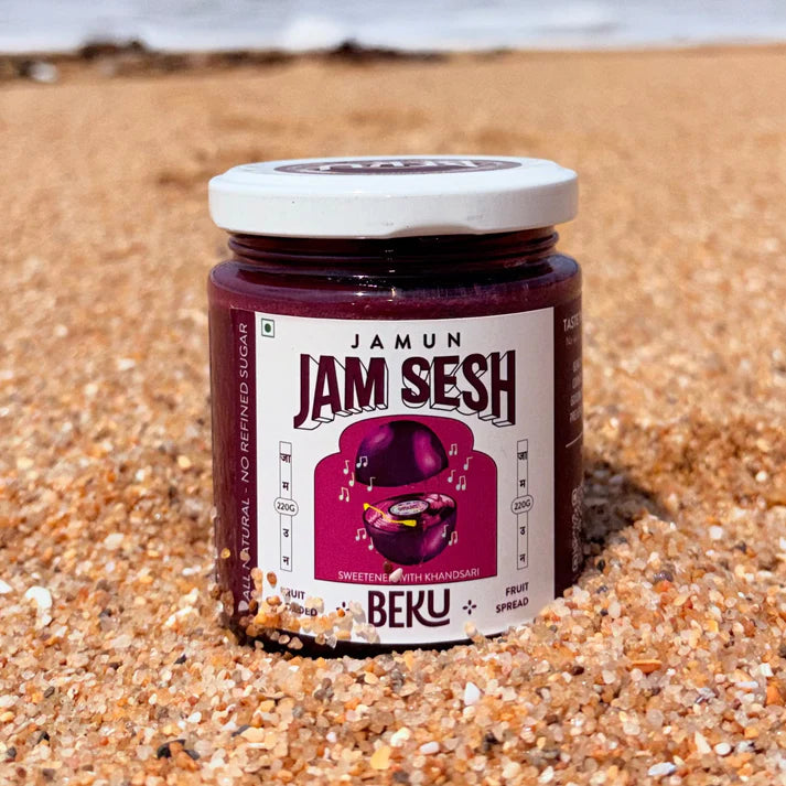 Jam | Jamun Jam- 70% Fruit In a Jar-No Added Preservatives, Colour, Refined Sugar –Beku – 220gm