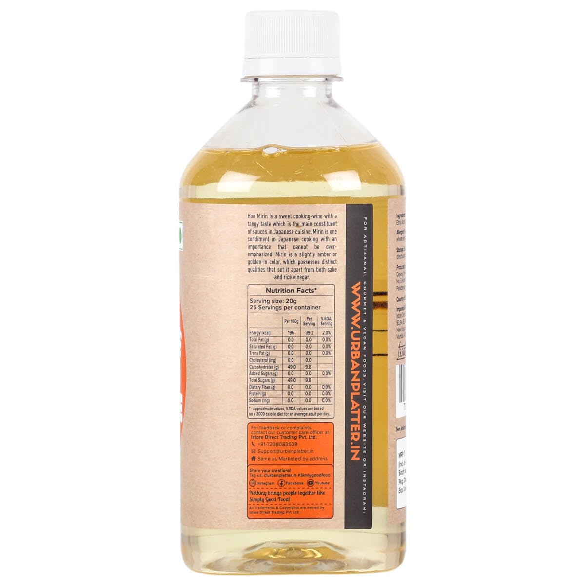 Japanese Cooking Rice-Wine (Hon-Mirin) - Urban Platter - 500ml